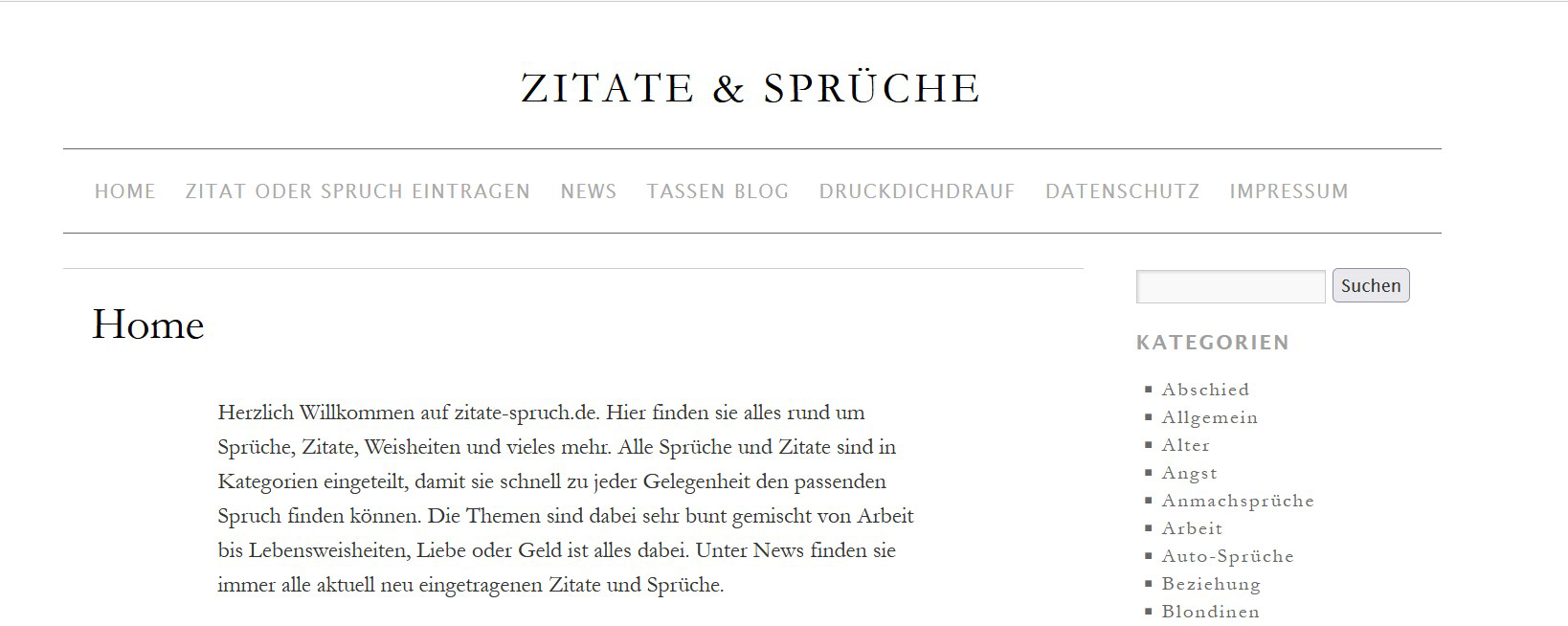 zitate-spruch.de – Geschenk- und Sprüche-Shop